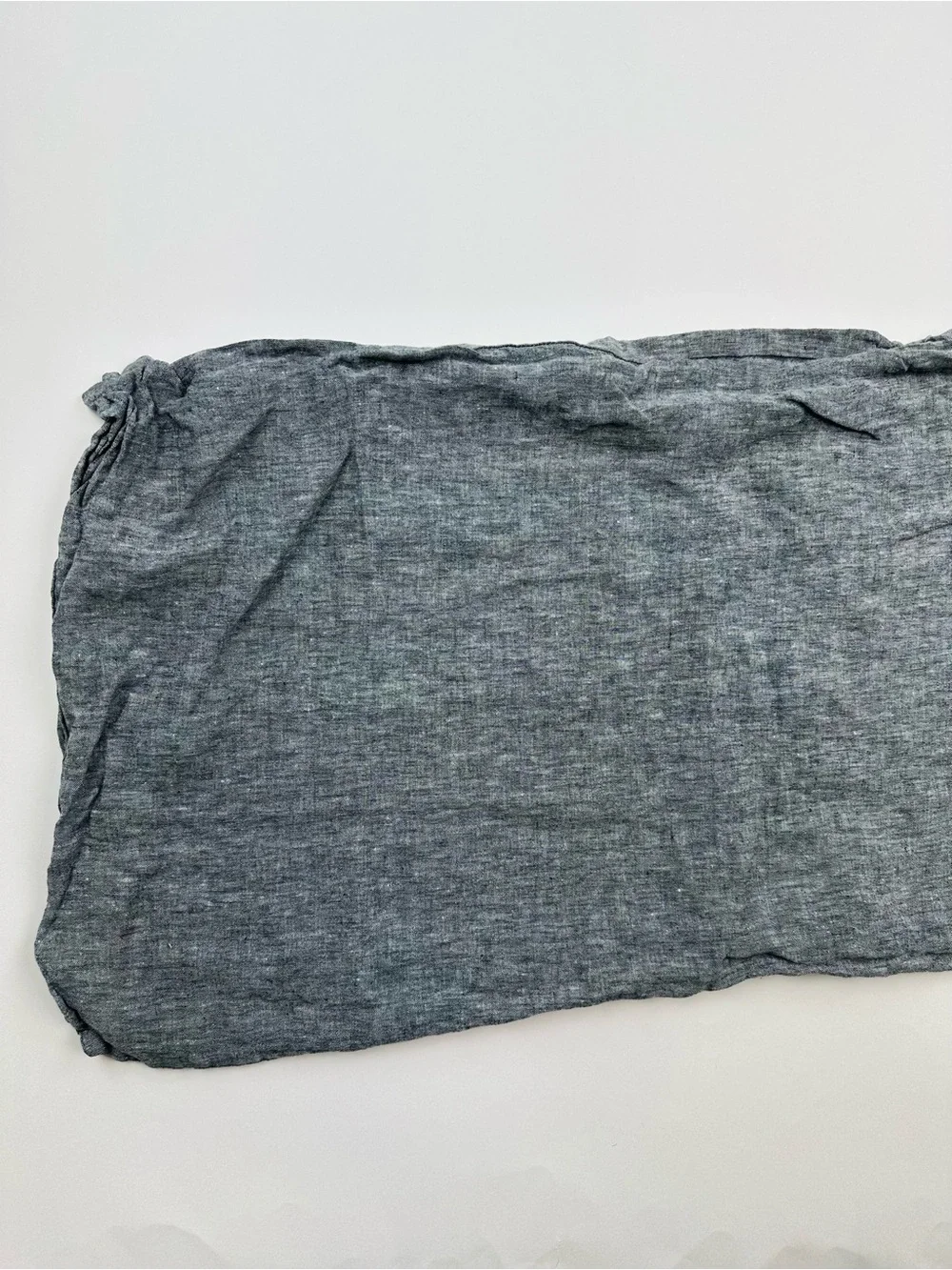West Elm Black Linen King Size Pillow Case